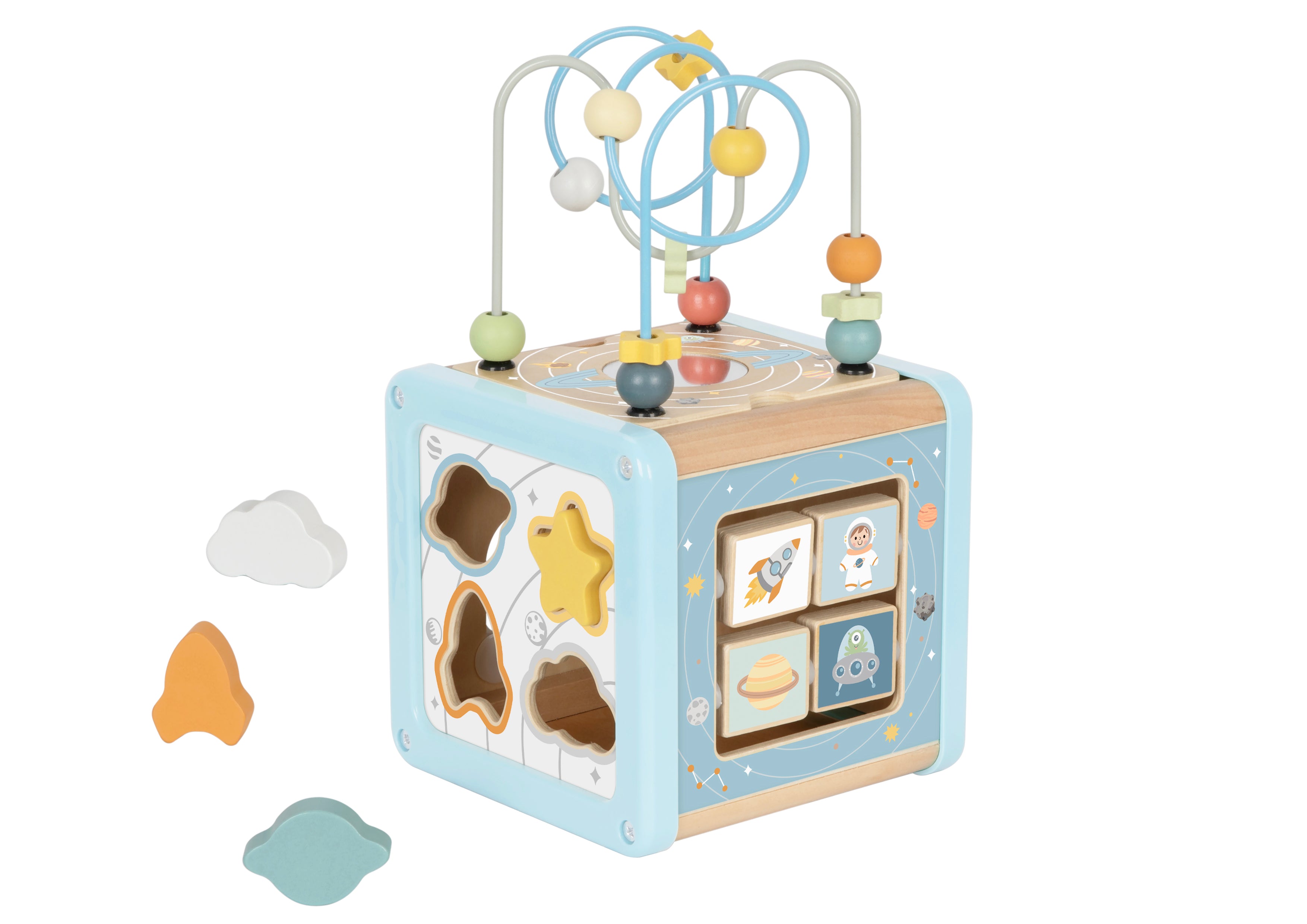 Houten Activiteitenkubus