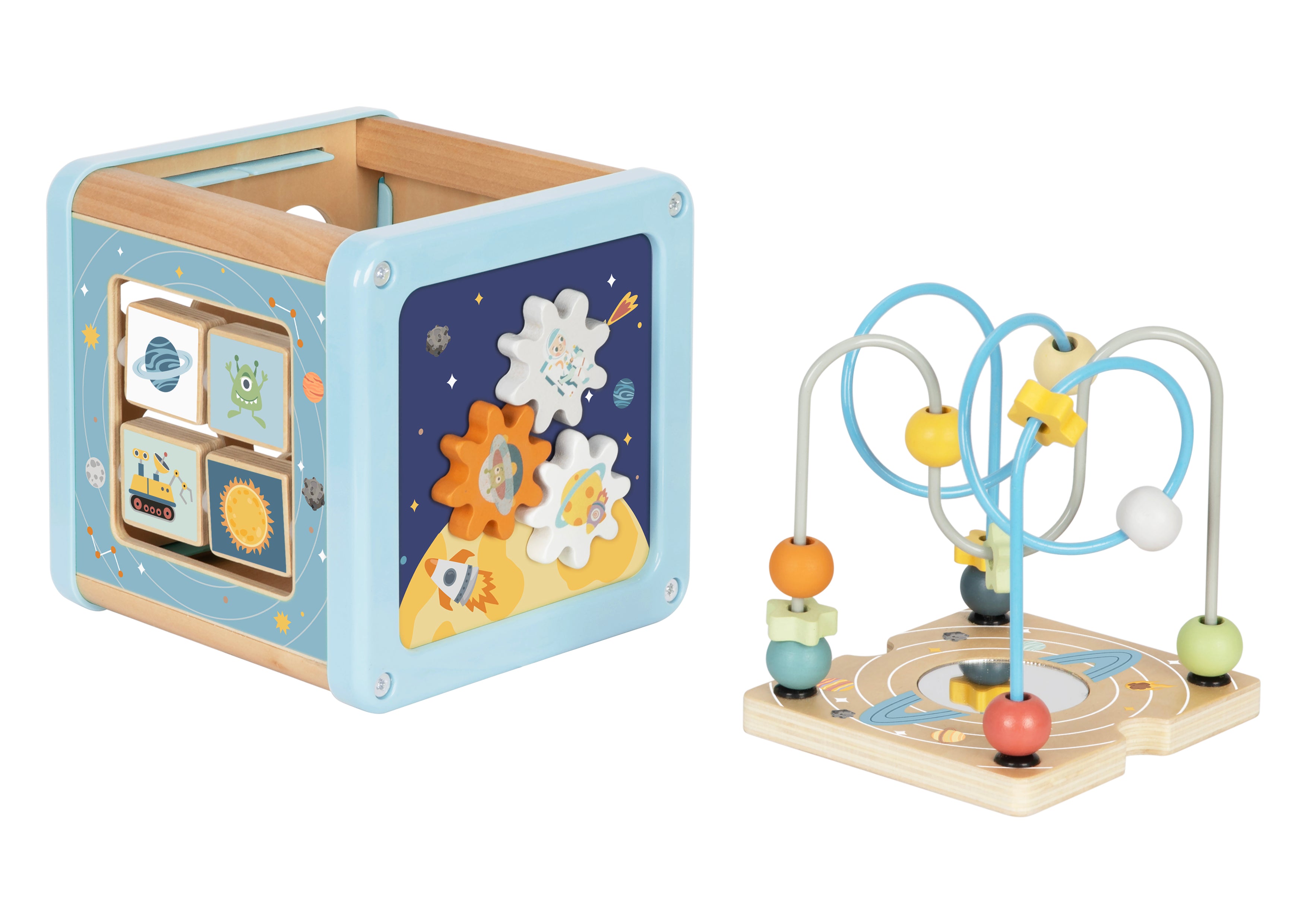 Houten Activiteitenkubus