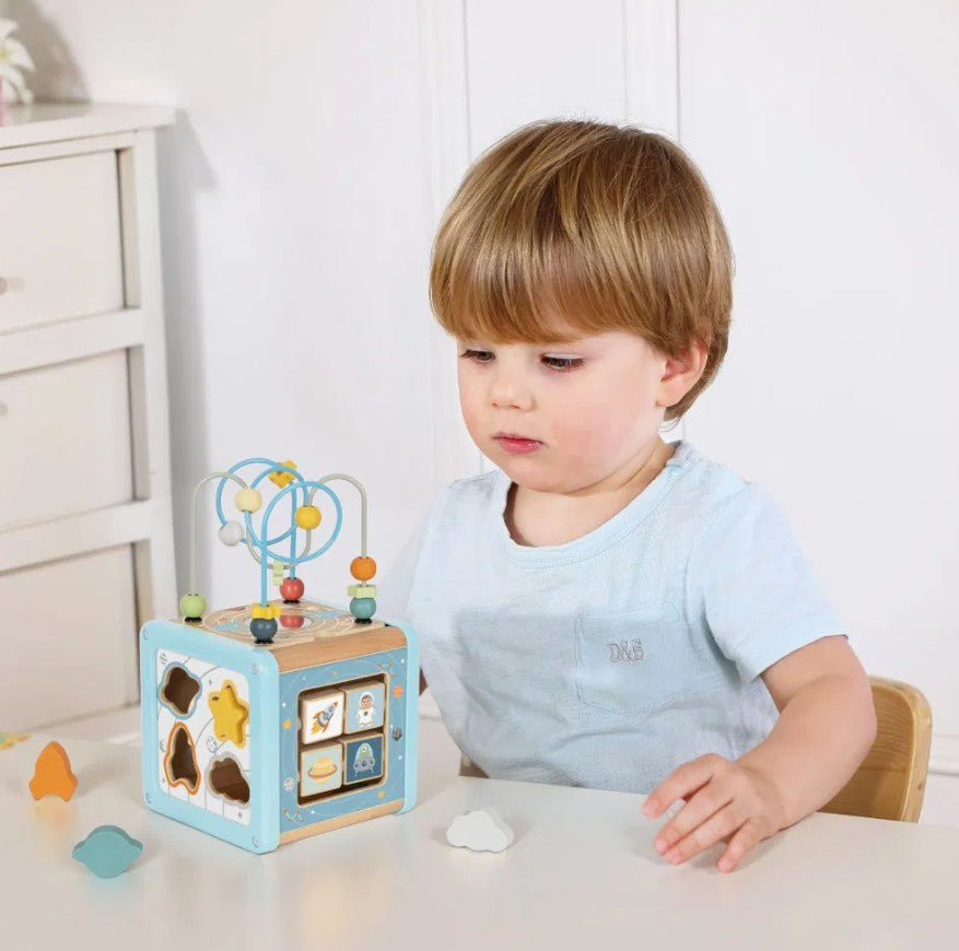 Houten Activiteitenkubus