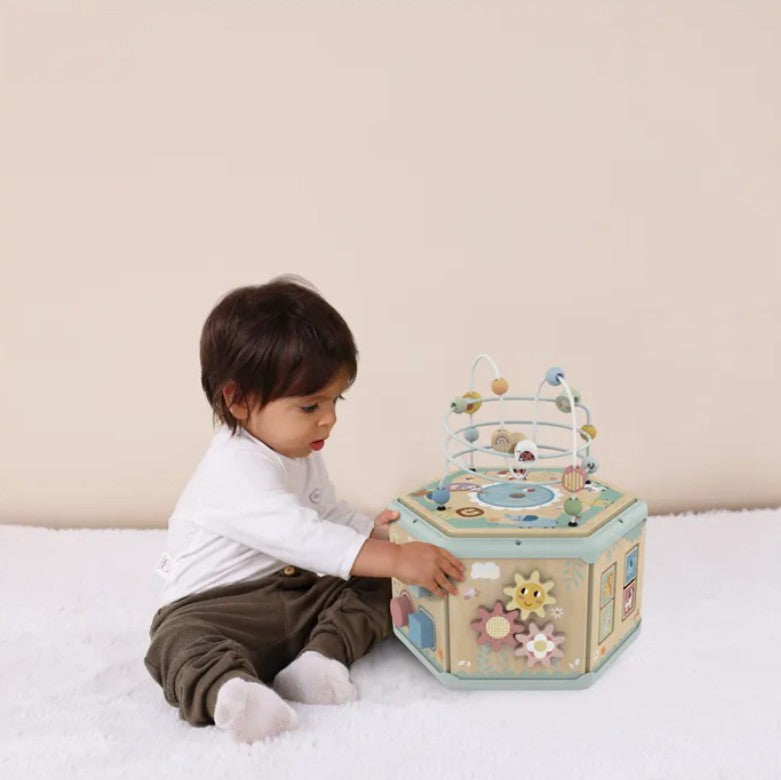 Houten Activiteitenkubus 7 in 1