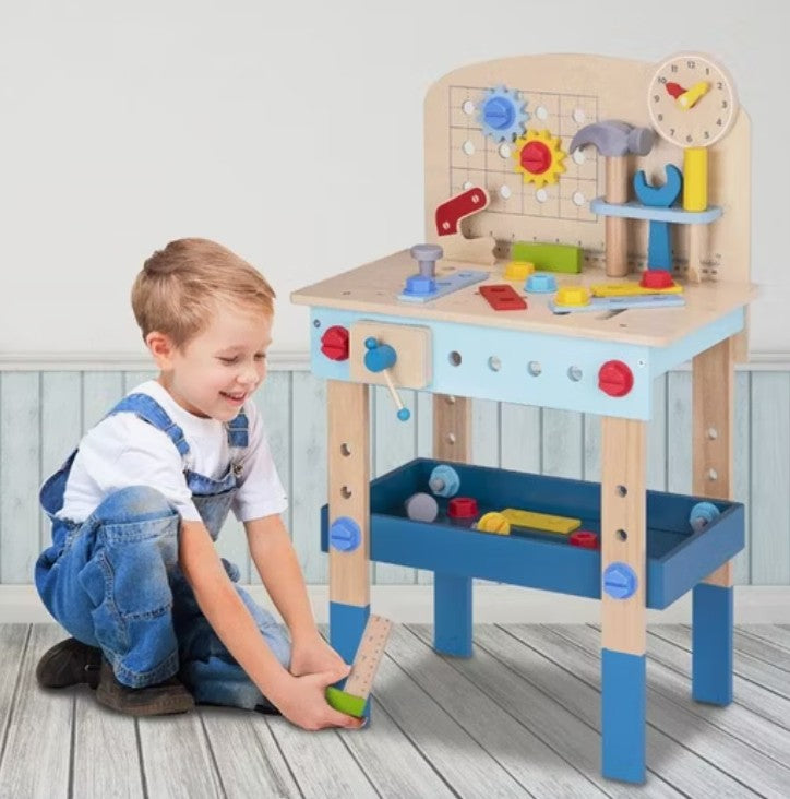 Houten Werkbank met Gereedschap