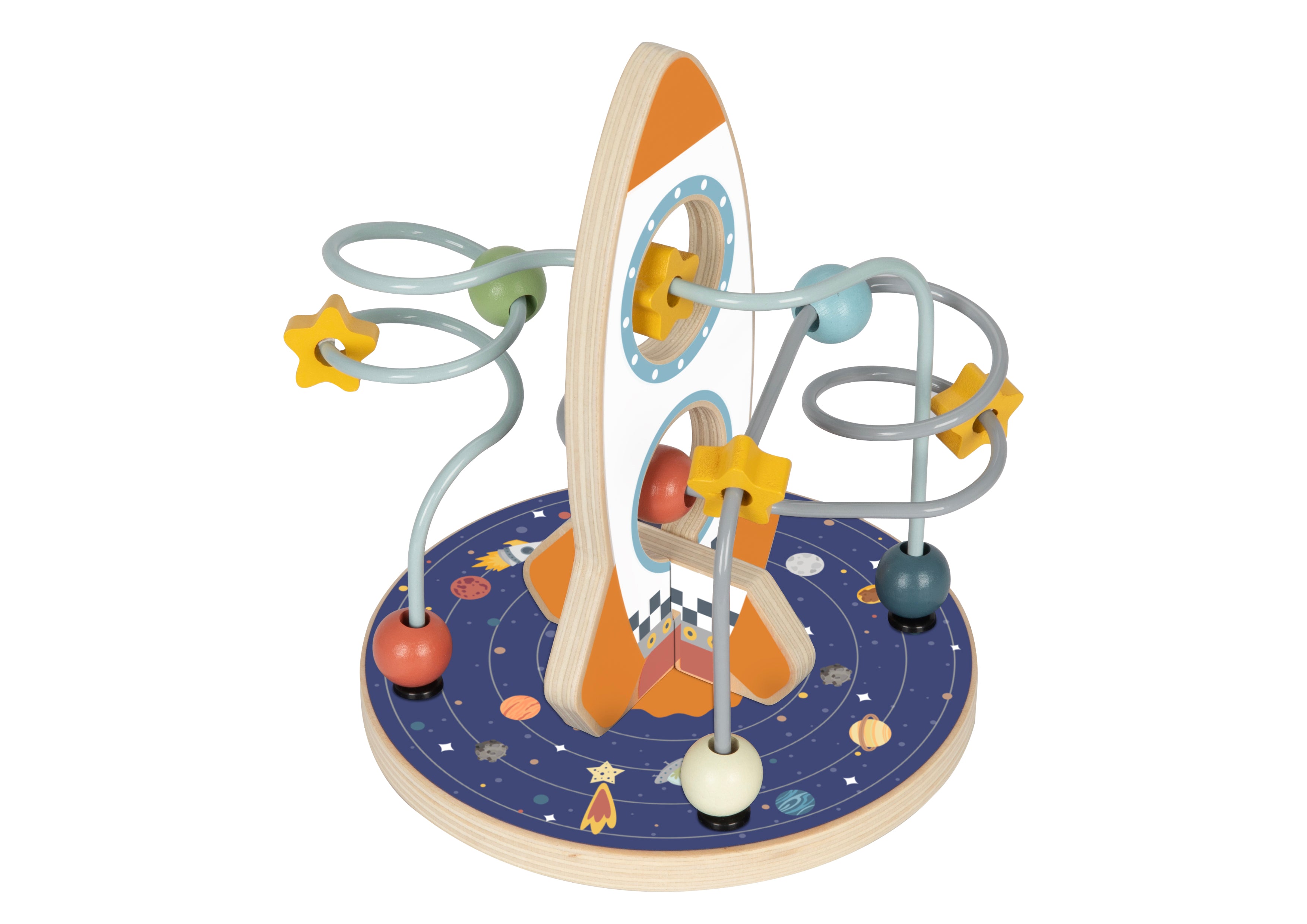 Houten Activiteitenlabyrint met Ruimtethema